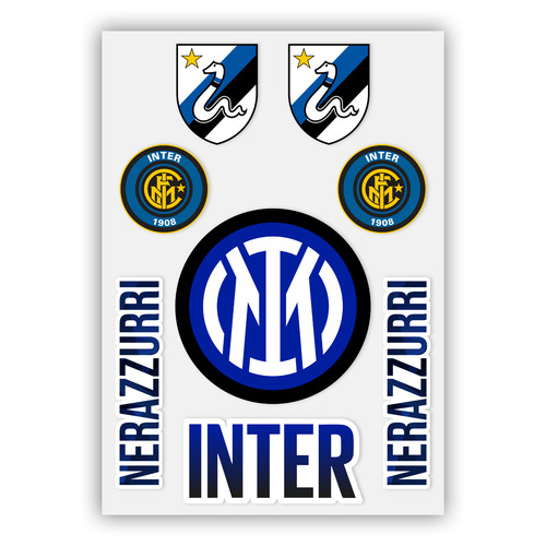 Adesivi squadre calcio inter - adesivi,