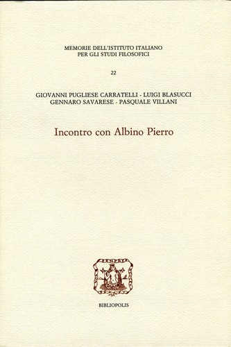 Incontro con albino pierro - incontro,
