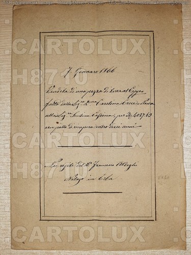 H8710 documento antico - documento,