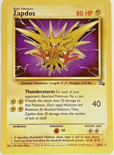 Pokémon tcg zapdos 30 - -,