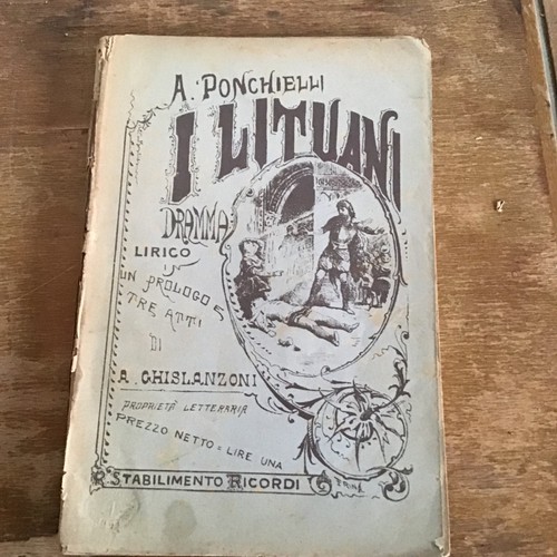 Libretto opera lituani a - d'opera, i
