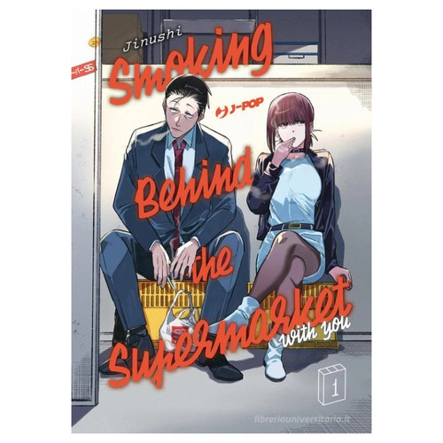 Smoking behind the supermarket - behind,