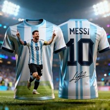 T-shirt 2026 Messi #10 stampa