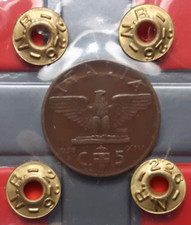 (£)  5 Centesimi 1936 XIV