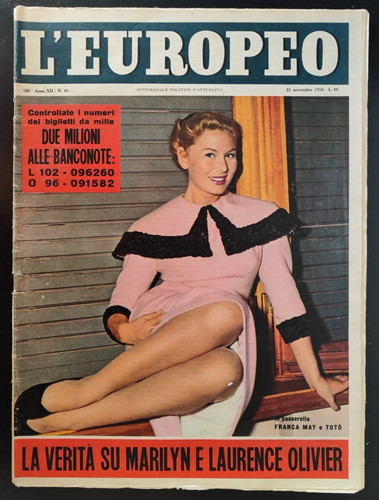 Franca may europeo 1956 - l'europeo,