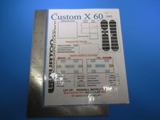 Burton Snowboard Company Custom X 60 Istruzioni Lay-Up Sidewall 2003 M4754