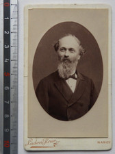 Photo 19ème CDV Portrait d'homme âgé (photographe LUDOVIC KRIER à NANCY)