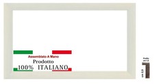 Cornice in legno bianca con