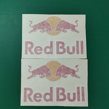 X 2 Pegatinas Vinilo Adhesivo Compatible RED BULL  Moto Casco Coche Motocross 