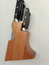 Ceppo Faggio con 7 Coltelli