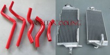Aluminum Radiator & RED hose