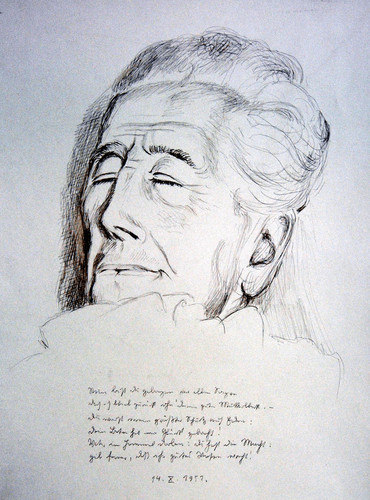 Madre sul letto morte 1951 - sul, di