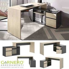 Scrivania rovere grafite