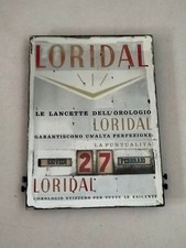 1950s LORIDAL WATCH CALENDARIO PERPETUO MIRROR ADVERISING PERPETUAL CALENDAR
