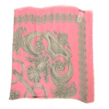 Sciarpa scialle Versace rosa e