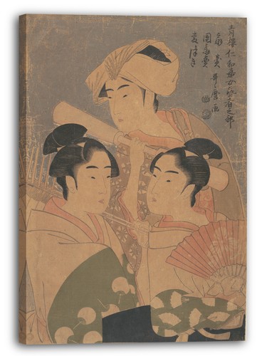 Tela cornice kitagawa utamaro - kitagawa,