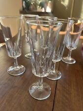 6 Bicchieri in cristallo anni 60 vintage