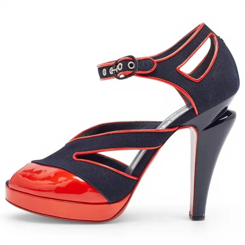Sandali chanel slingback - slingback, rosso