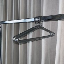 Stock Lotto Q.6 Grucce appendiabiti militari in acciaio 42X18CM