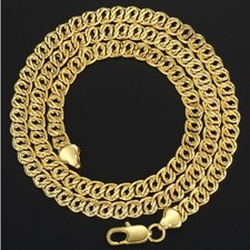 Collana Placcato Oro 7 MM