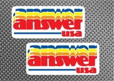 2x Answer USA 4.5" decal