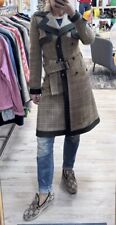 Cappotto di lana trench Dolce & Gabbana fantasia quadri taglia 34/36
