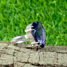 Anello ametista in argento