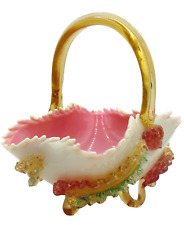 Antico vaso cesto vetro arte