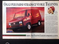 *ADVERTISING PUBBLICITA'  FIAT TALENTO per farsi strada ci vuole talento - 1989