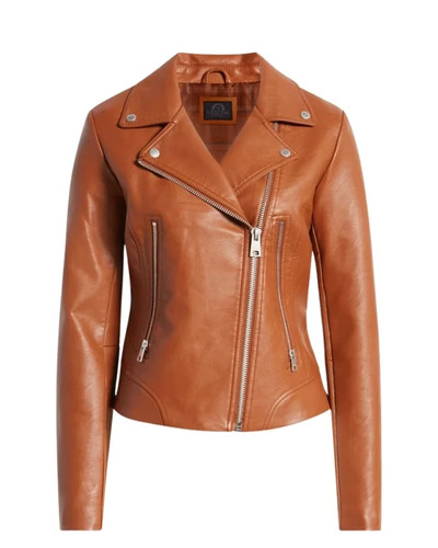 Giacca biker donna pelle