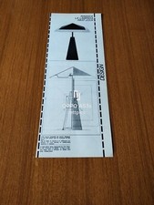 1978 LAMPADA ABAT JOUR DESIGN CINI BOERI PER LA TRONCONI VINTAGE AD  PUBBLICITA