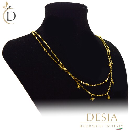 Collana doppio giro acciaio - collana, in