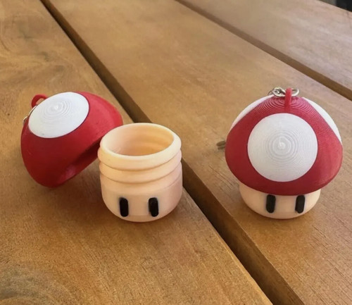 Super mario mushroom keychain - mushroom,