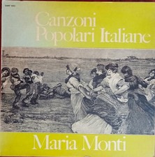 Disco vinile 33 giri Canzoni Popolari Italiane Maria Monti Ricordi 1967