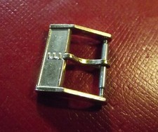 EBERHARD & CO. - RARE VINTAGE BUCKLE 14 mm INSIDE- YELLOW GOLD COLOR -SWISS MADE
