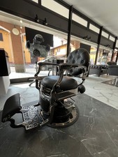 poltrona barbiere vintage reclinabile