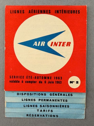 Air inter airline timetable - air,