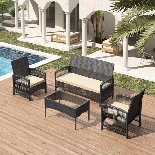 Set mobili giardino pezzi - 4,
