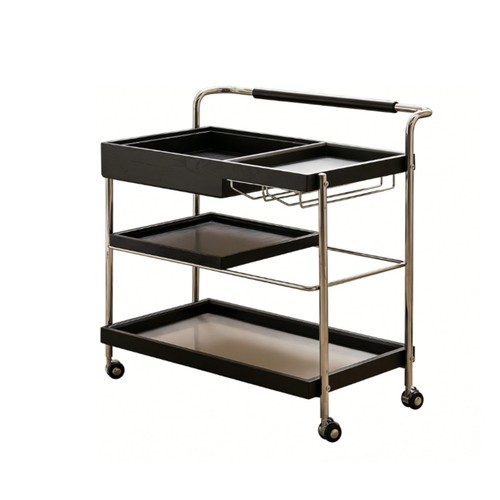 Carrello legno 2 ripiani - 2,