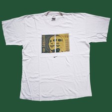 Ronaldo Romario Brazil Nike 1998 Vintage T Shirt Size L White Football WC R9
