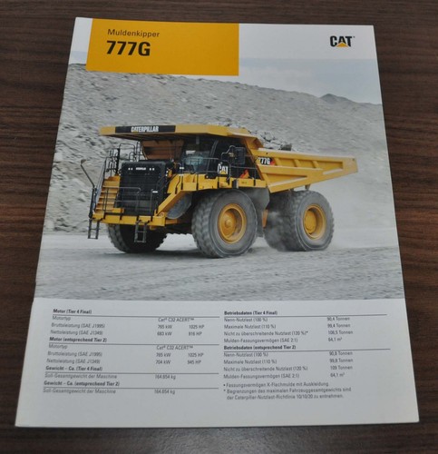 Brochure caterpillar 777g - brochure,
