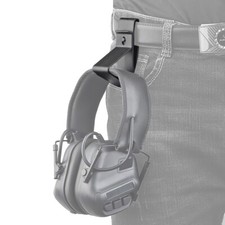 SUPPORTO GANCIO PORTA CUFFIE SOFTAIR POLIGONO PER CINTURA NERO WOSPORT WO-ACC01B