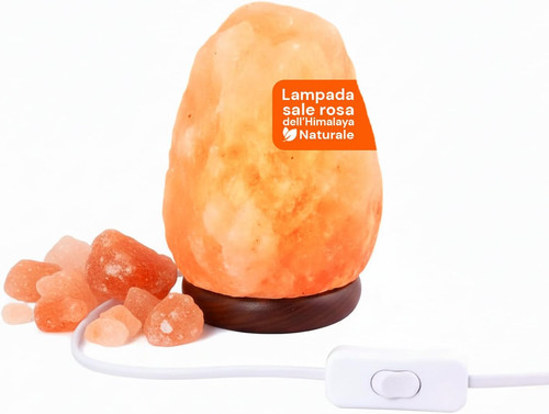 Lampada sale rosa - di,