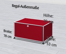 USM Haller Lowboard Rosso 1
