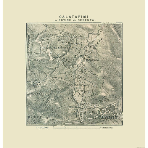 Mappa storica tempio - -,