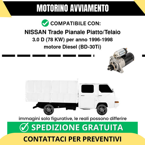Motorino avviamento nissan - motorino,