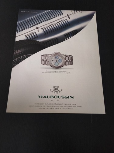 1998 mauboussin cronografo - mauboussin,