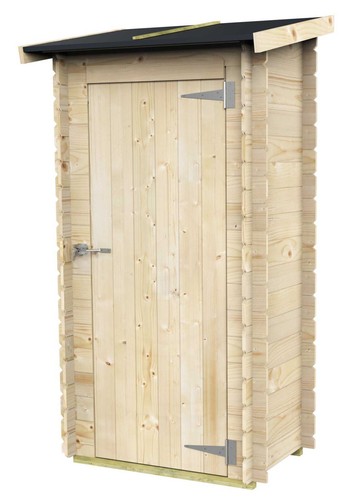 Casetta legno addossata - casetta, in