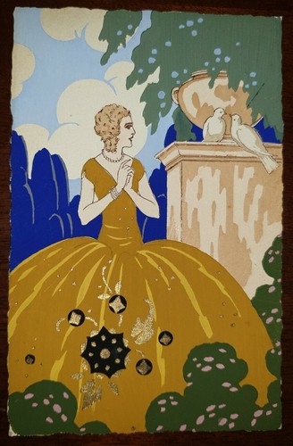 Cartolina epoca illustratore - d'epoca,