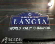 1 ADESIVO lancia delta HF INTEGRALE 8v 16v 4wd turbo WRC FINE 1989